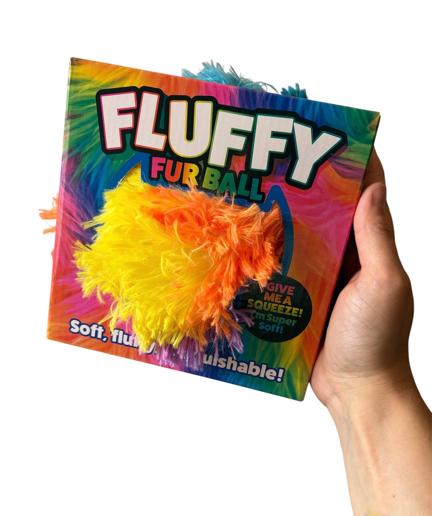 Jumbo Fluffy Fur Ball 18cm Squishy in Box