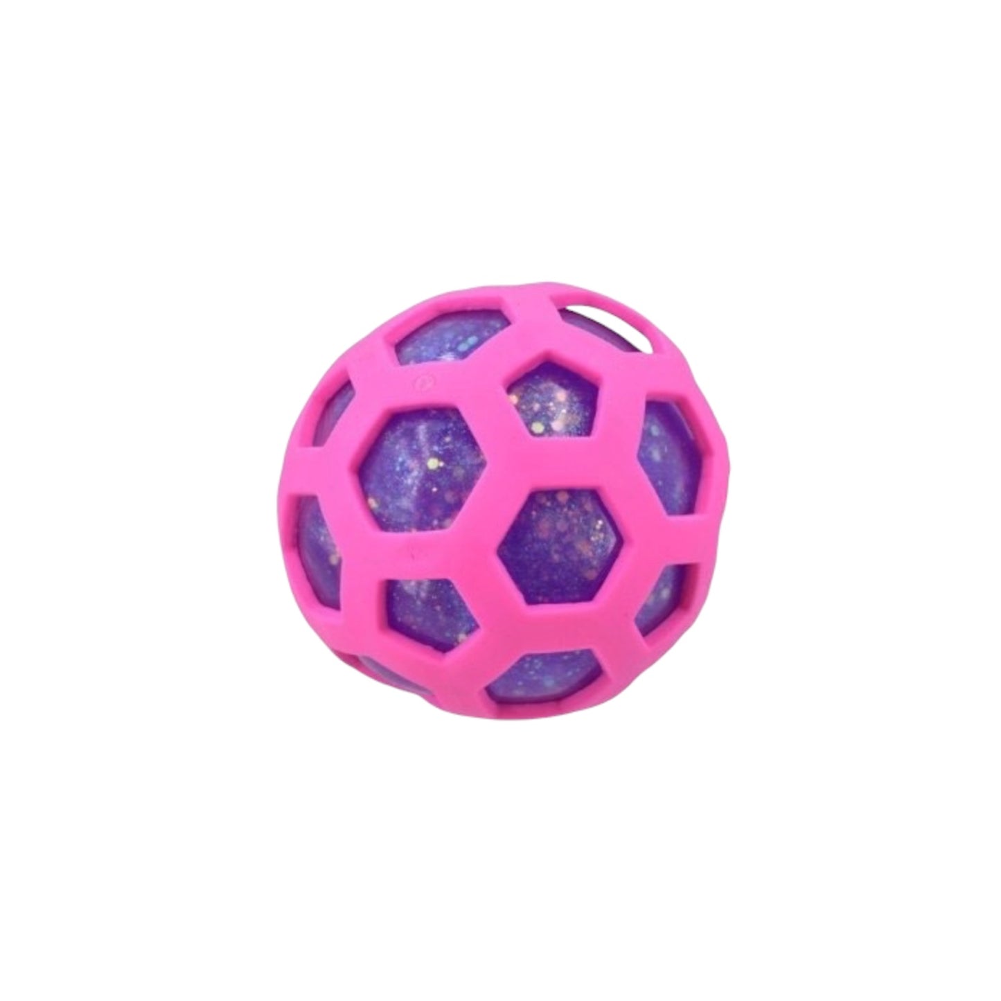 Giant Hex Mesh 10cm Glitter Stress Ball