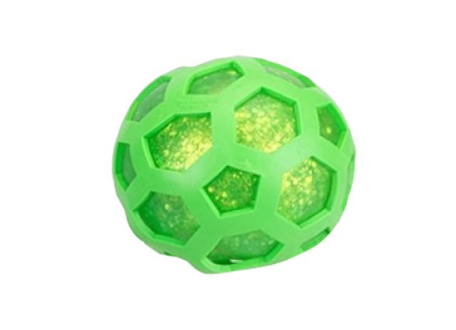 Giant Hex Mesh 10cm Glitter Stress Ball