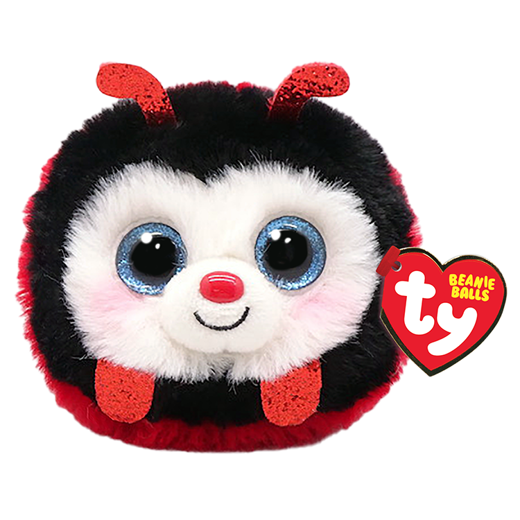 Beanie Ball- Izzy RED LADYBUG