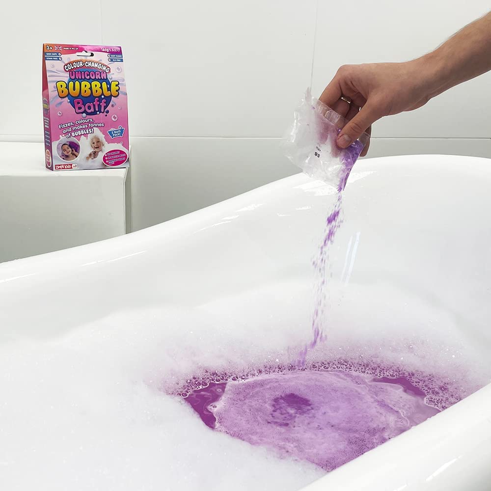 Colour changing unicorn bubble baff