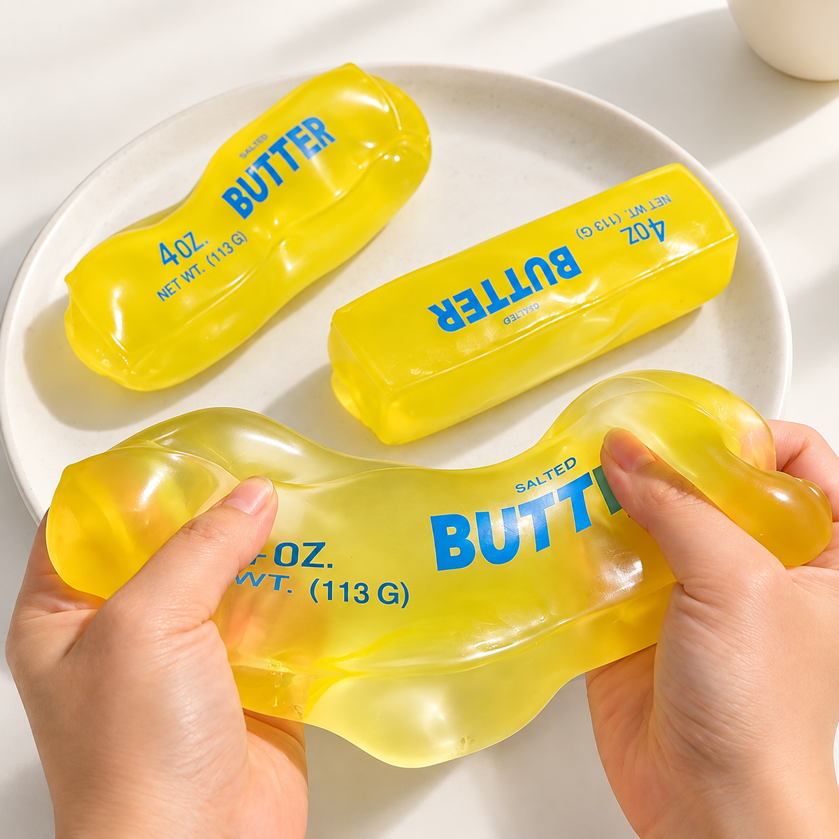 Jumbo Vaseline Salted Butter Bar Squishy – Stretchy Stress Relief
