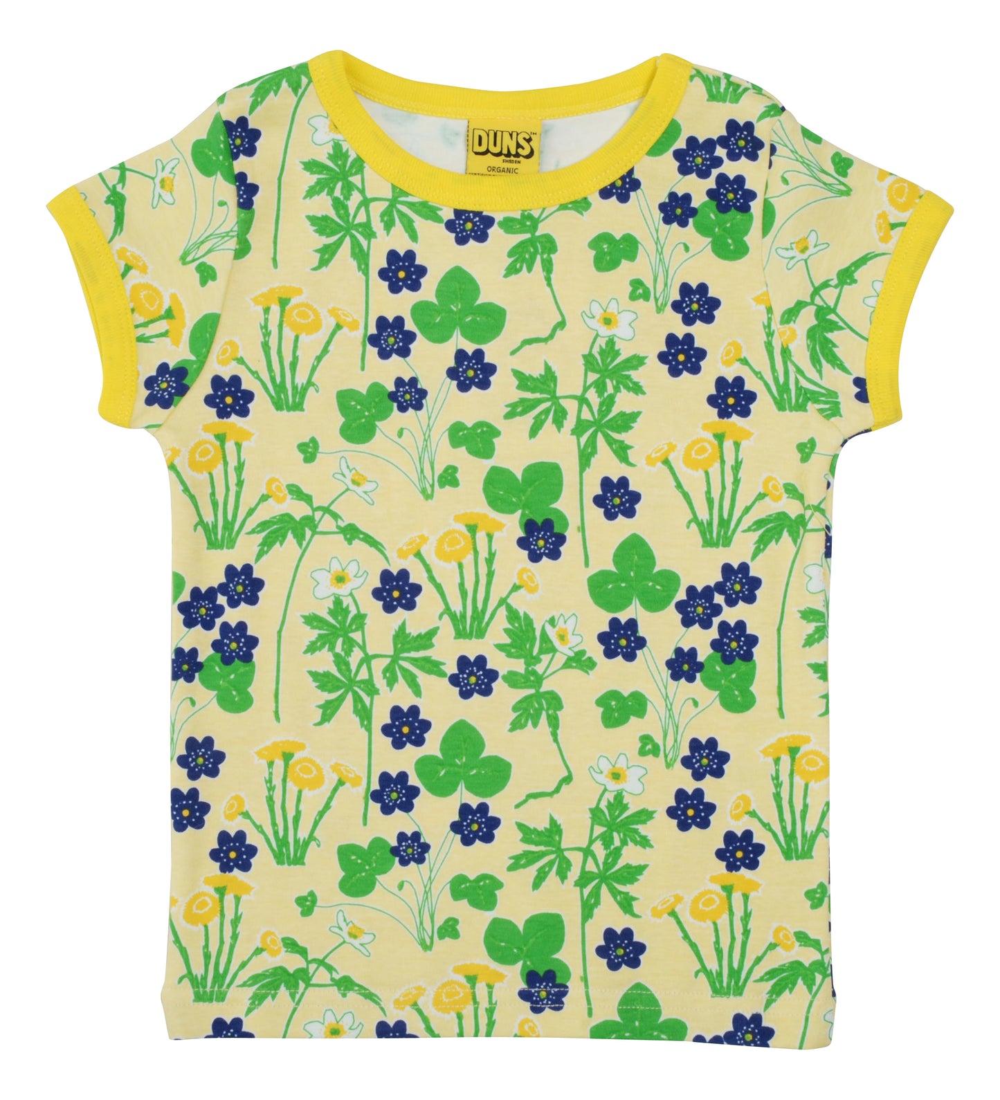 Duns- Short Sleeve Top- Yellow Coltsfoot