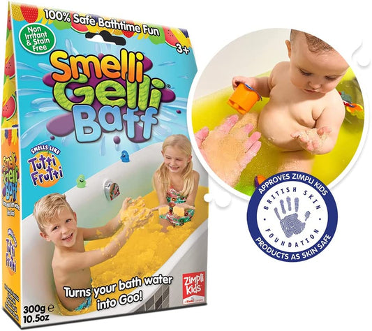 Smelli Gelli Baff- Tutti Frutti - Bath Safe- Skin Friendly- Easily Dissolvable