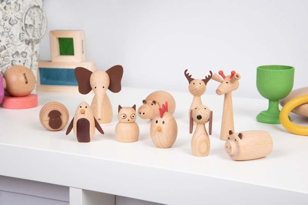 Wooden Animal Friends Pk10