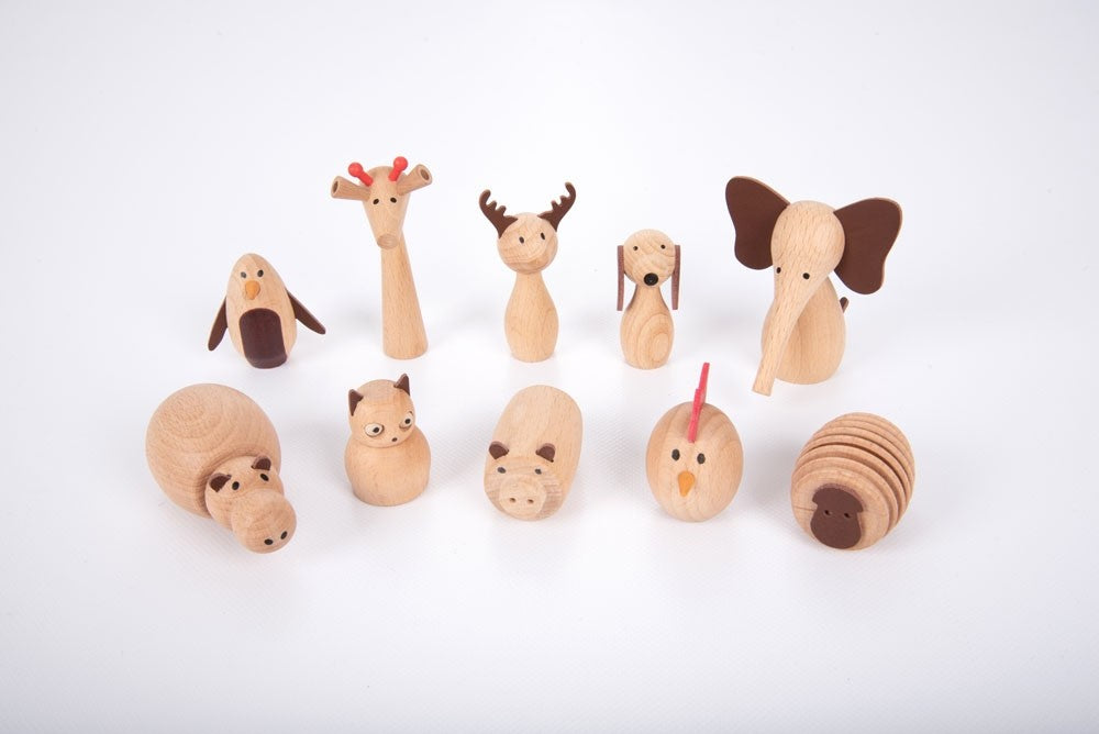 Wooden Animal Friends Pk10