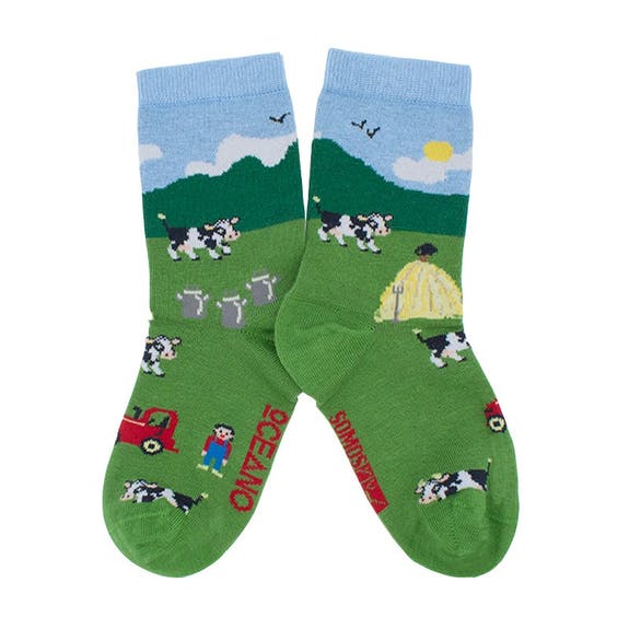 Farmyard Socks- Older Children's Size