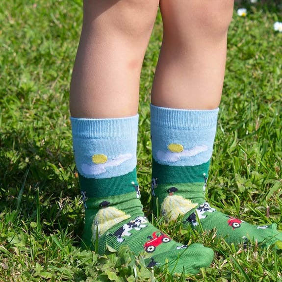 Farmyard Socks- Older Children's Size