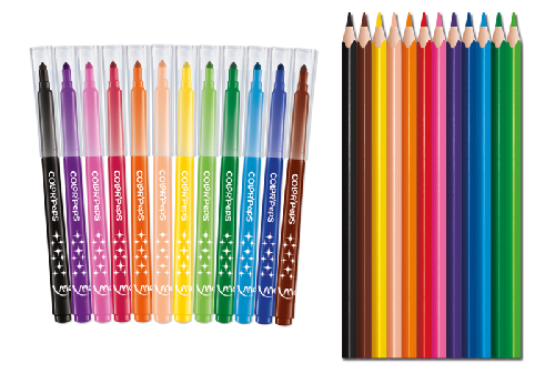 Colouring pens best sale and pencils