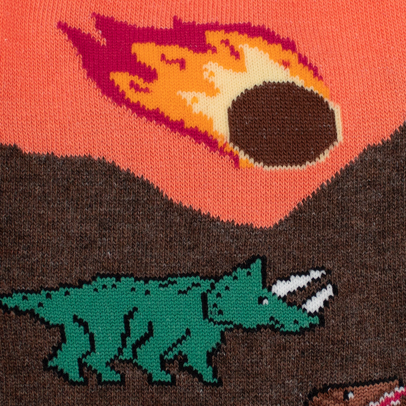 Brown Dino Socks- Adult sizing