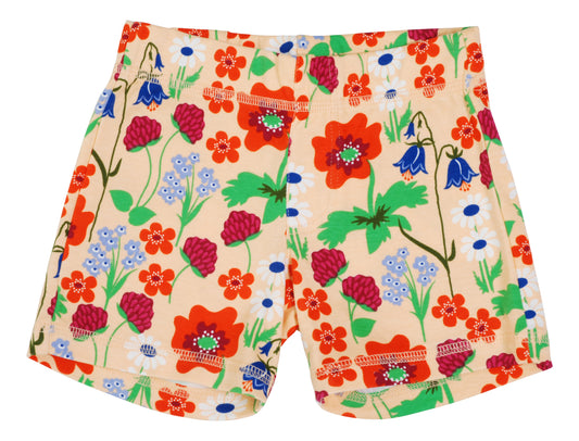 Duns- Short Pants- Summer Flowers -Bleached Apricot