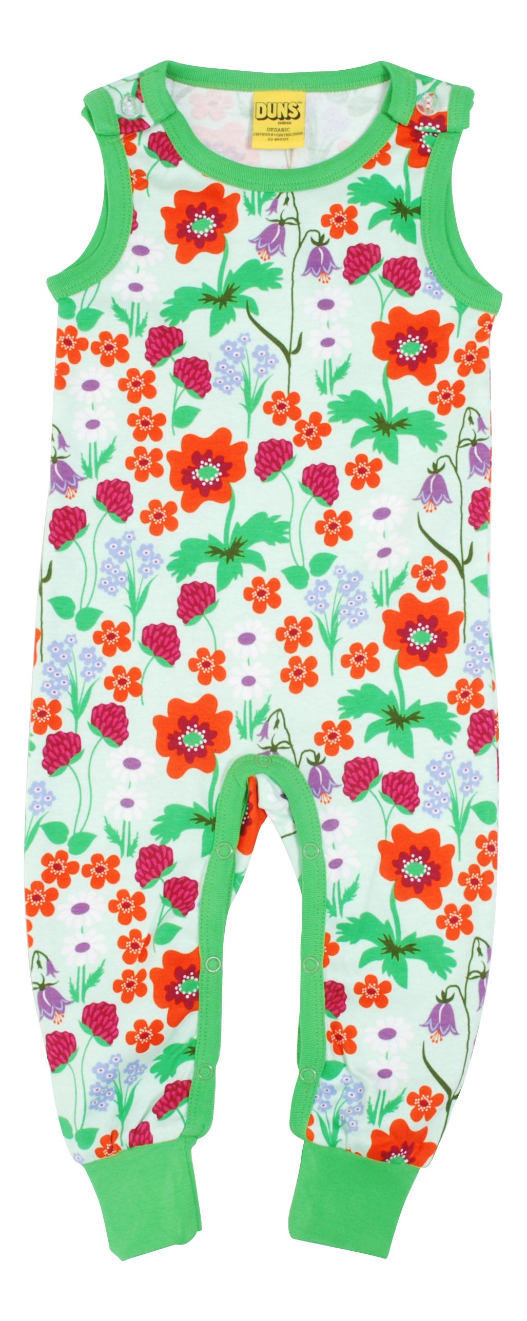 Duns- Dungarees- Summer Flowers- Bay Green