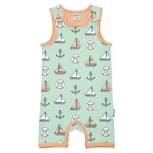 Meyaday Playsuit Short- Salty Boat