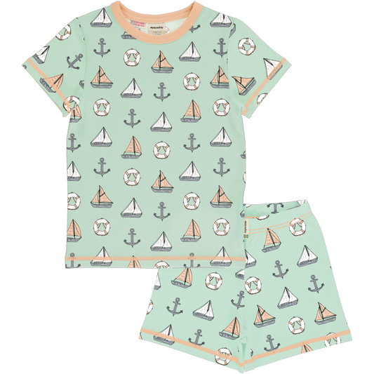 Meyaday Pyjama SS Set- Salty Boat
