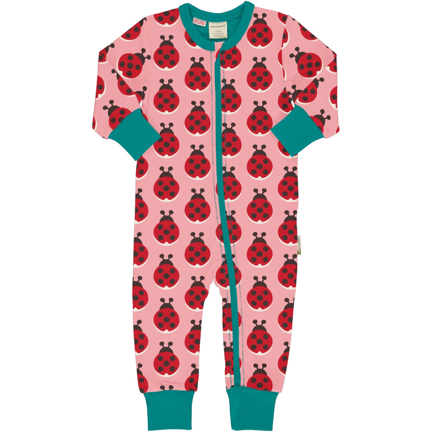 Maxomorra Rompersuit LS LADYBUG 86/92 (18-24 months)