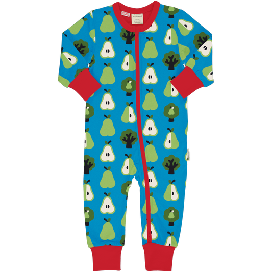 Maxomorra Rompersuit- Pear- 86/92 (18-24 months)