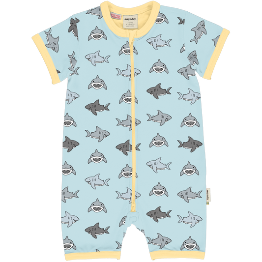 Meyaday Rompersuit Short Sleeve- Salty Shark 86/92 (18-24 months)