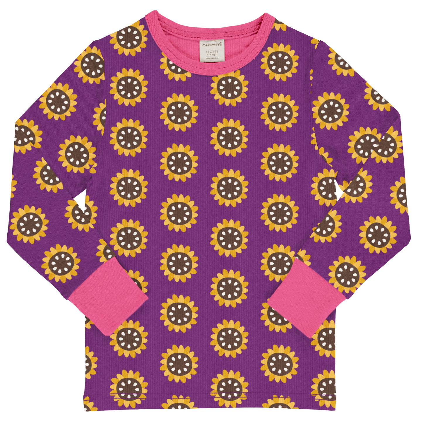 Maxomorra LS Top -  Sunflower