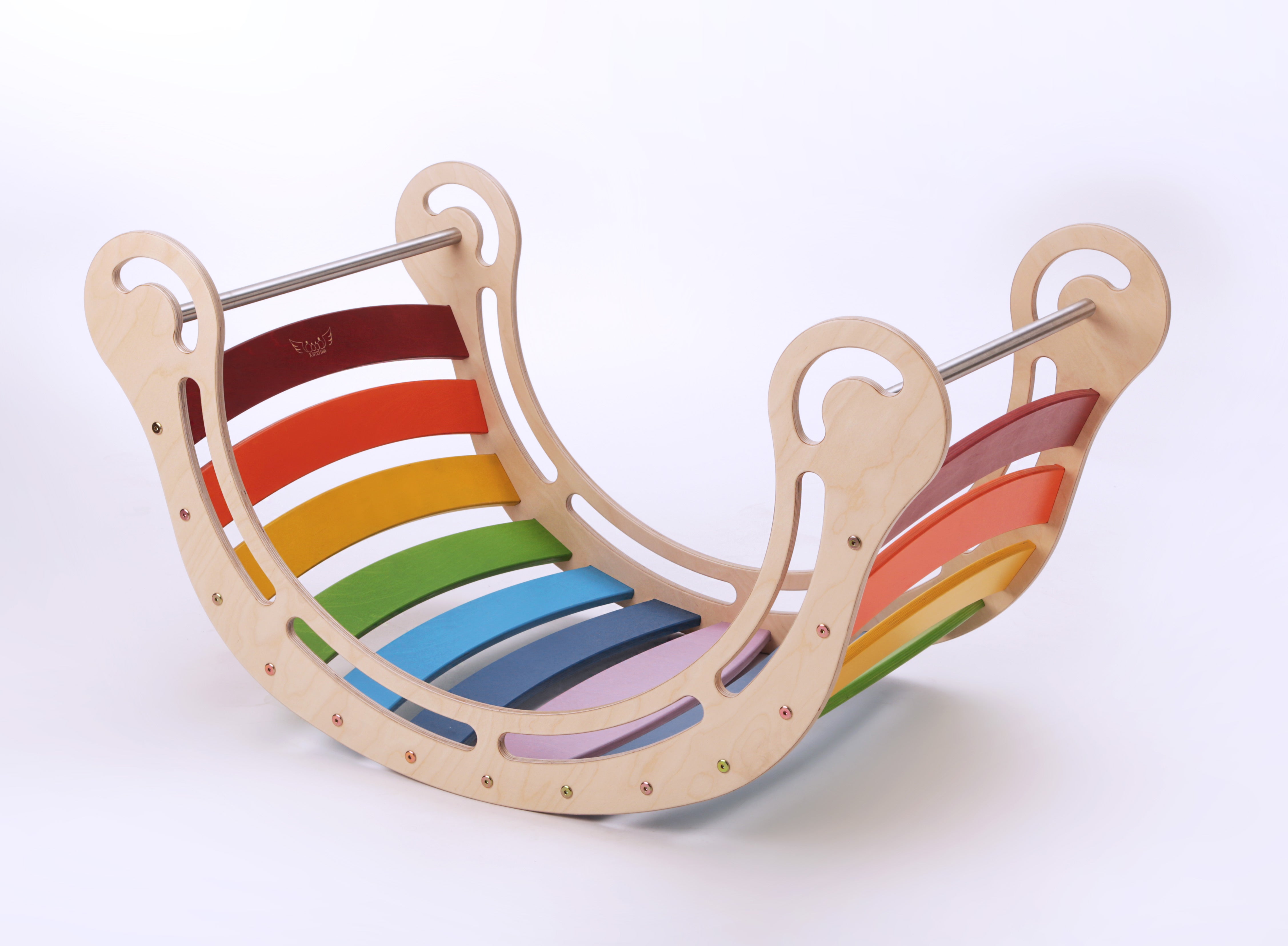 Wooden 2024 rainbow rocker