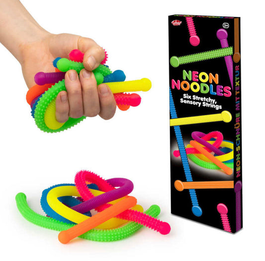 Neon Noodles- 6 Sensory Stretchy Strings