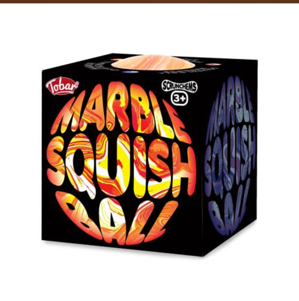 Marble squish and and squeeze ball