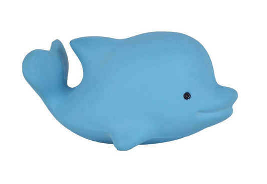 Natural Rubber Dolphin- Twiddle, Squeezy, Chewy Toy