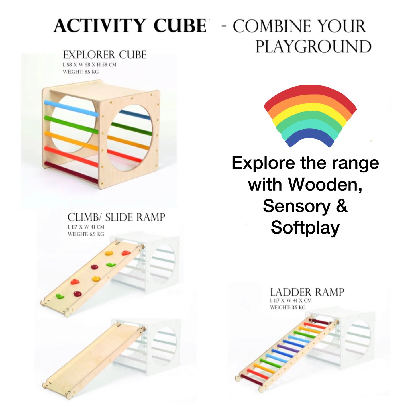 Rainbow Climbing Cubes