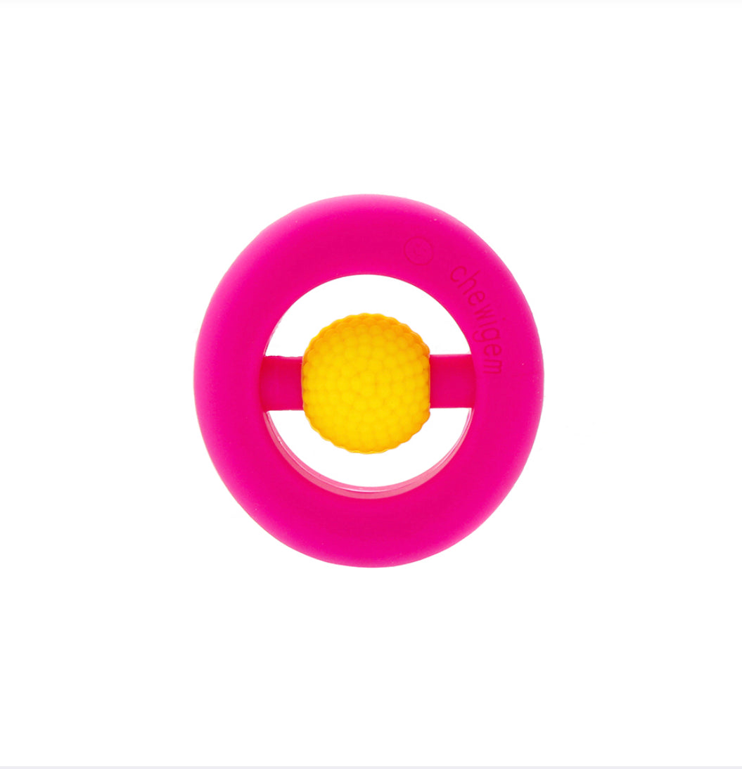 Hand Fidget –Pink/Yellow -Pocket Sized Stim Toy