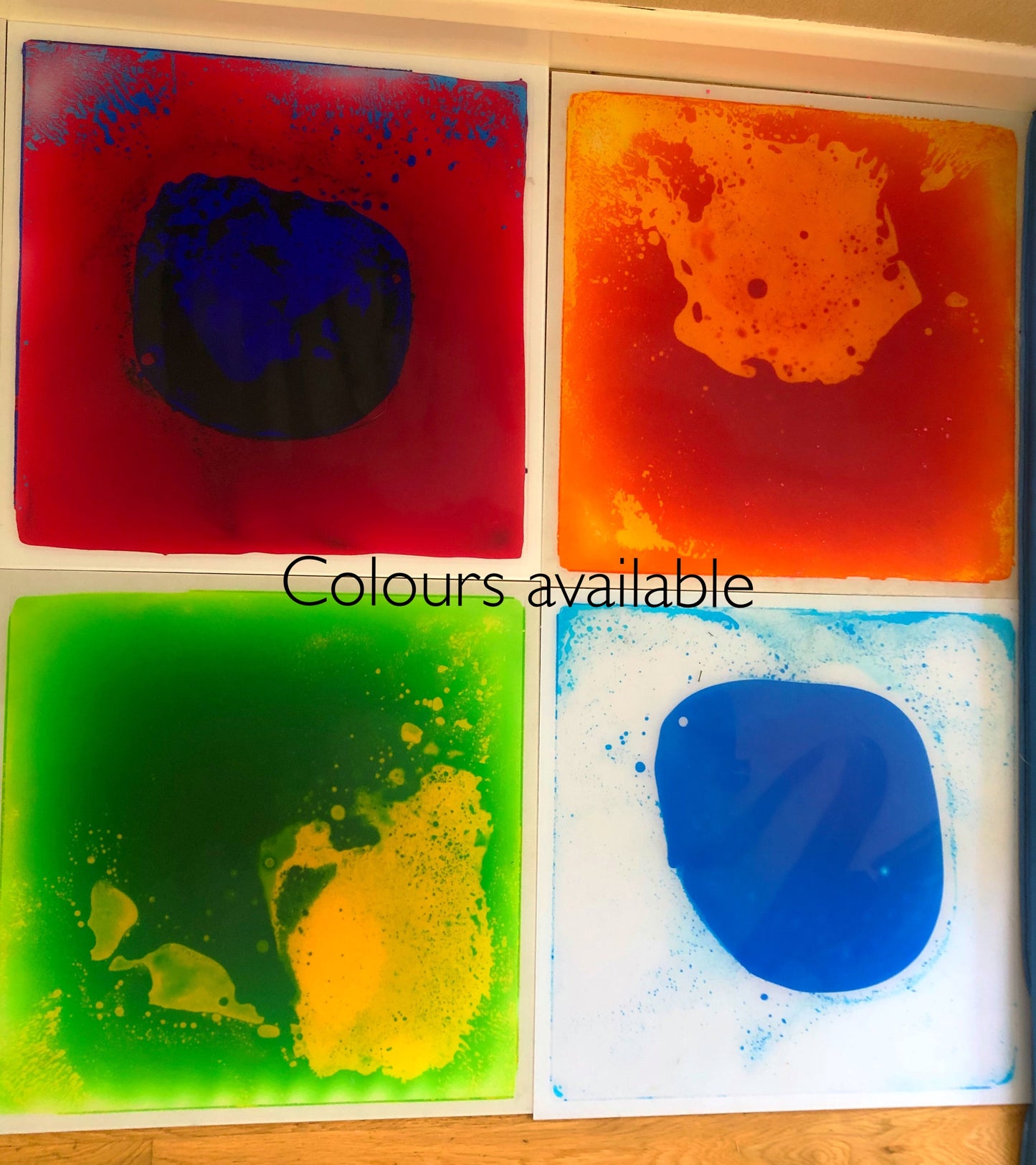 Set of Four Sensory liquid Tiles (50x50cm)