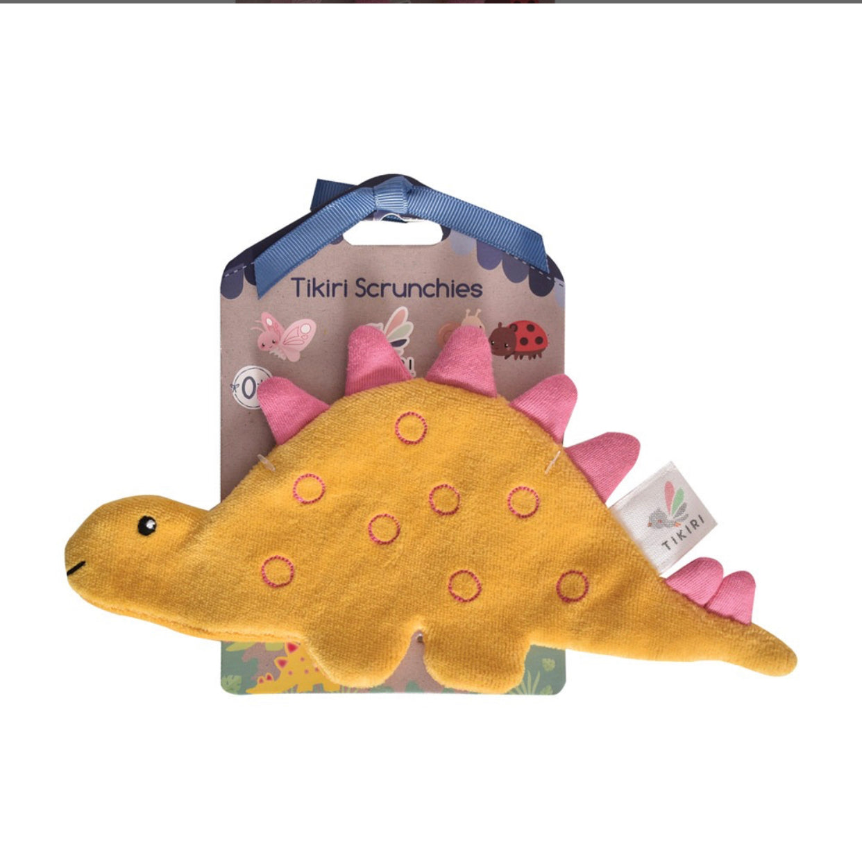 Stegosaurus Scrunchie Crinkle Comfort Toy