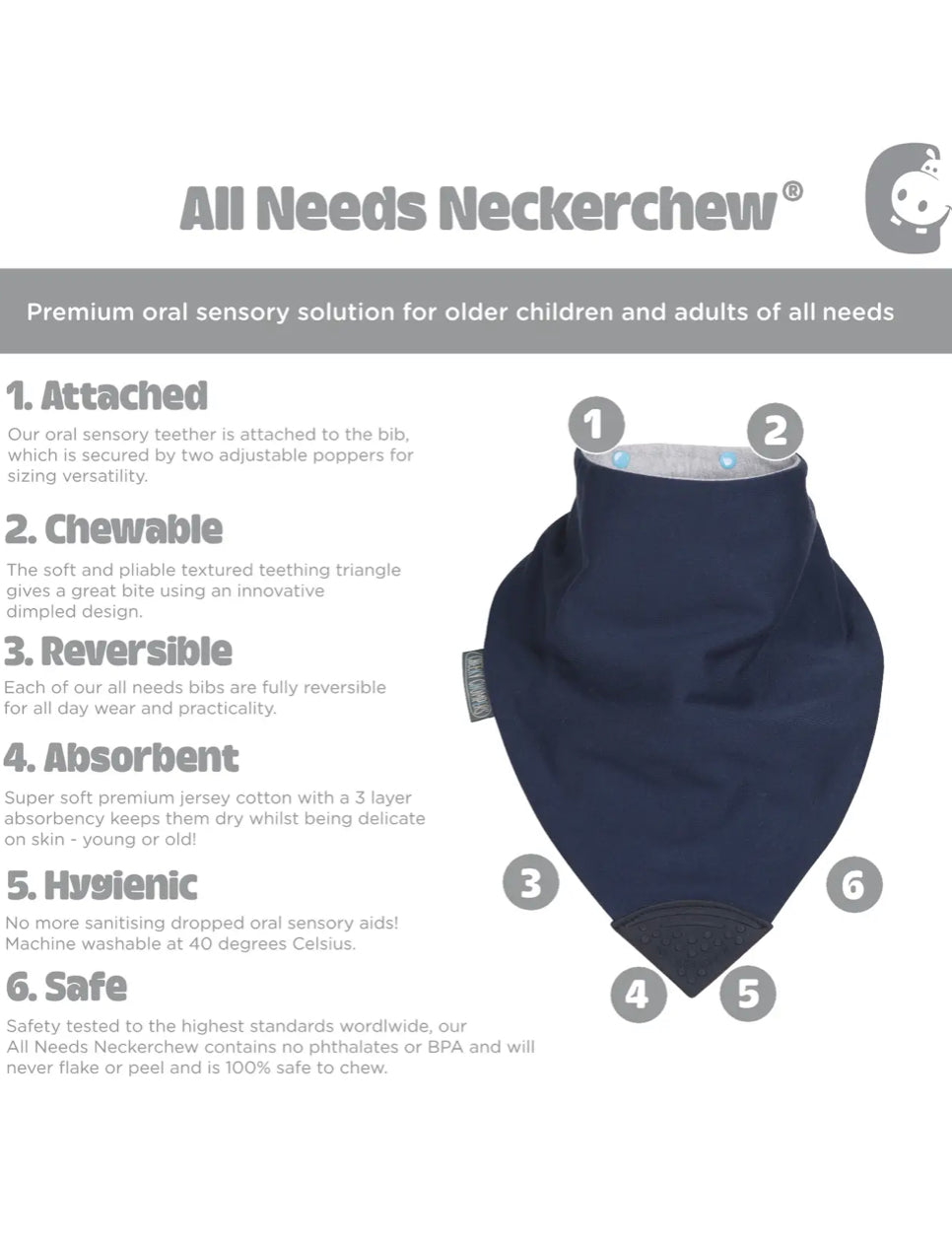 Azure Neck Chewie : Size Large for Teens and Adults