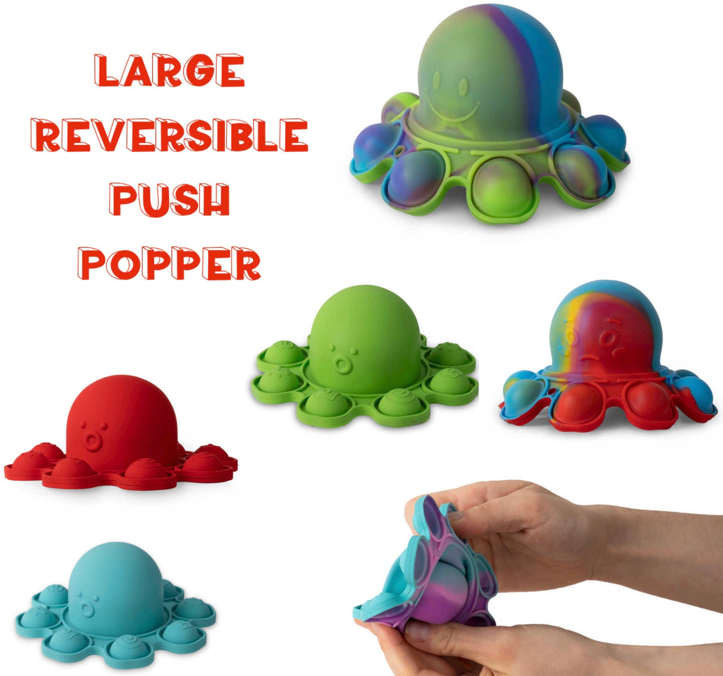 Large Reversible Octopus Push Popper
