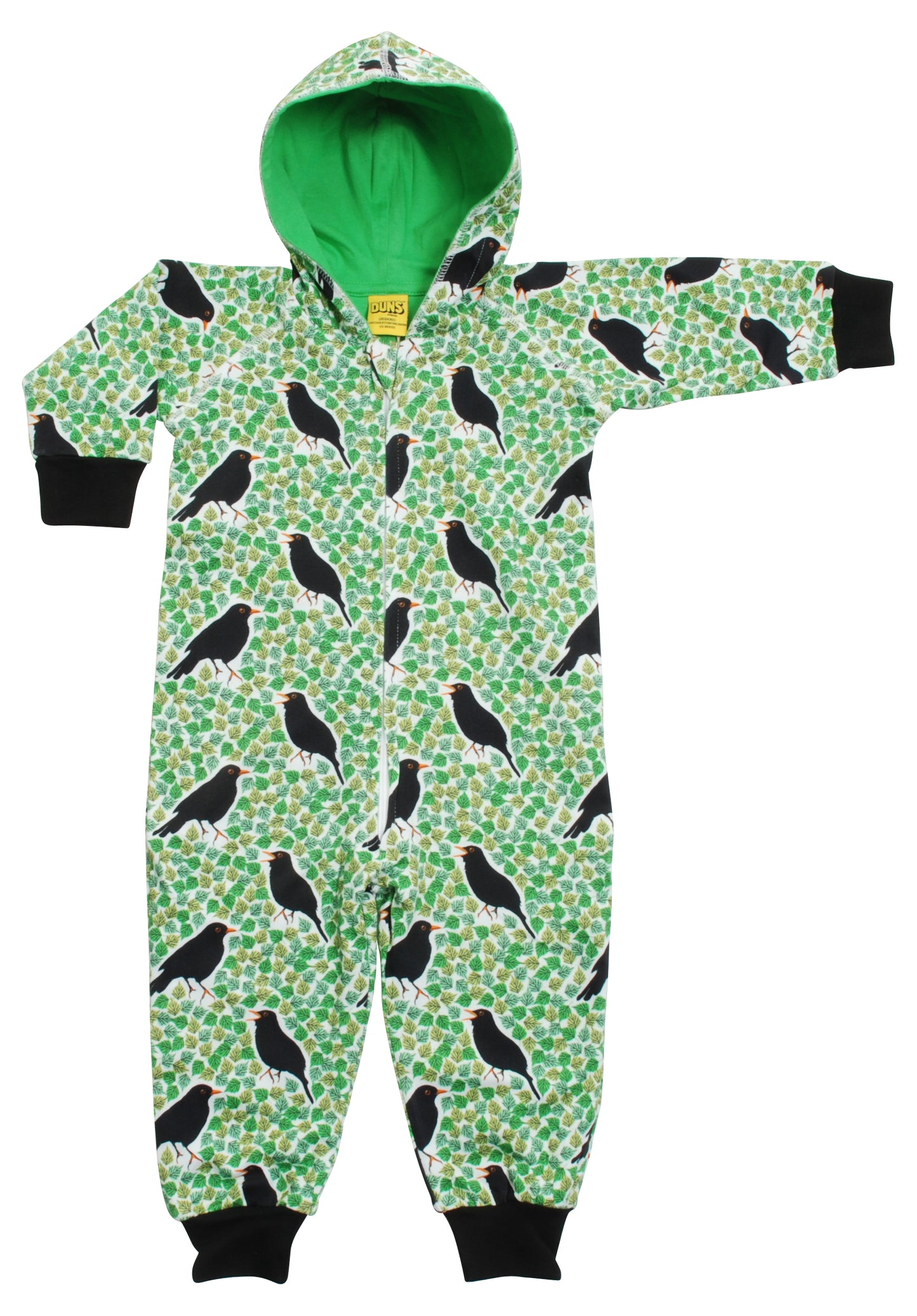 Hood Suit - Black Bird Green