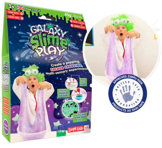 Galaxy Slime Play -Experimental DIY Crackling Kids Slime Toy