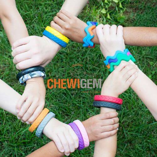 Tread Bangle (GLOW IN THE DARK)- Perfect if you like chewing/Picking things (Child Size)